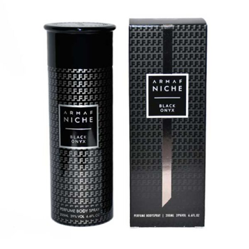 اسپری پرفیوم آرماف نیچه مدل ‌Black Onyx حجم 200 میلی لیتر
